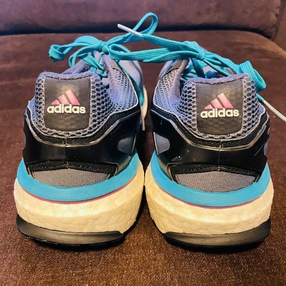 Very Good Adidas UIltraBoost Ultra Boost 10 US 42 2/3 EUR Grey Turquoise - Picture 4 of 6